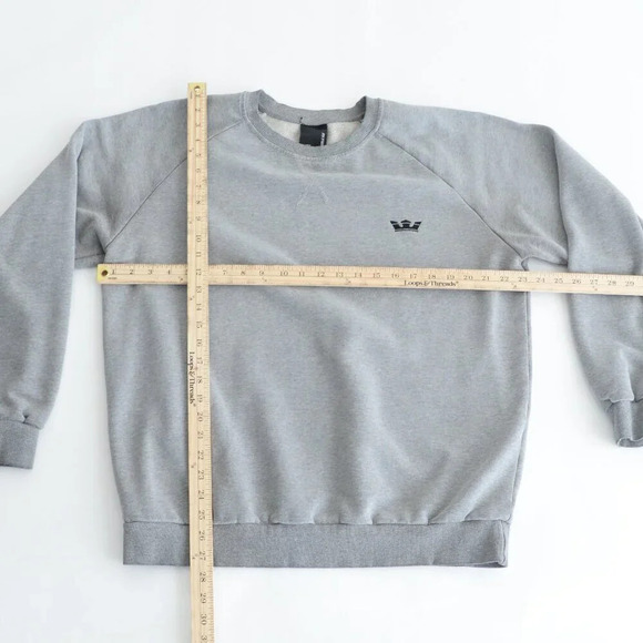 Supra Korean Streetwear Grey Crewneck  Sweater Size XL - Picture 3 of 10